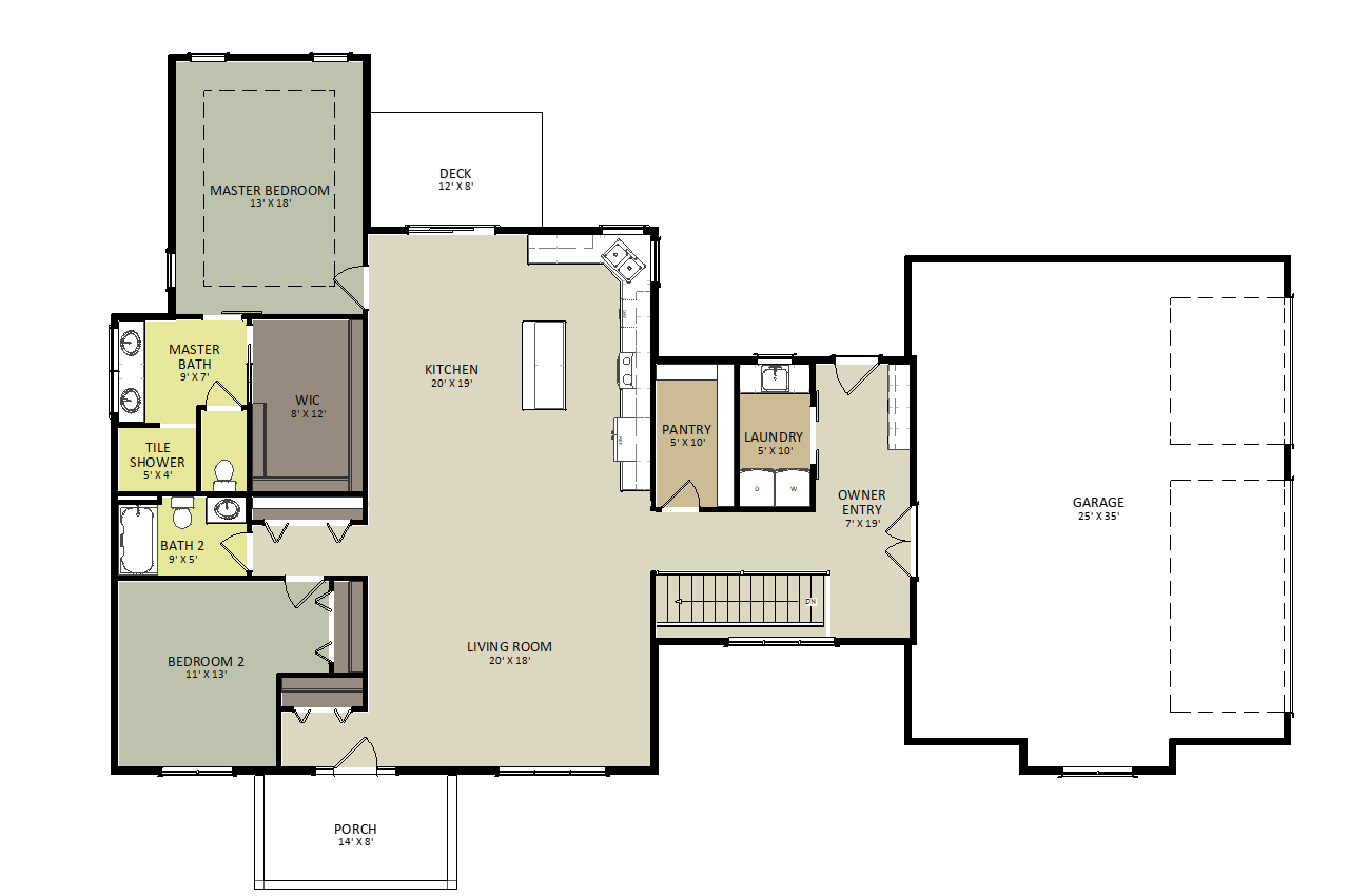 Emerald First Floor Floor Plan